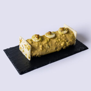 Pistachio Christmas Log